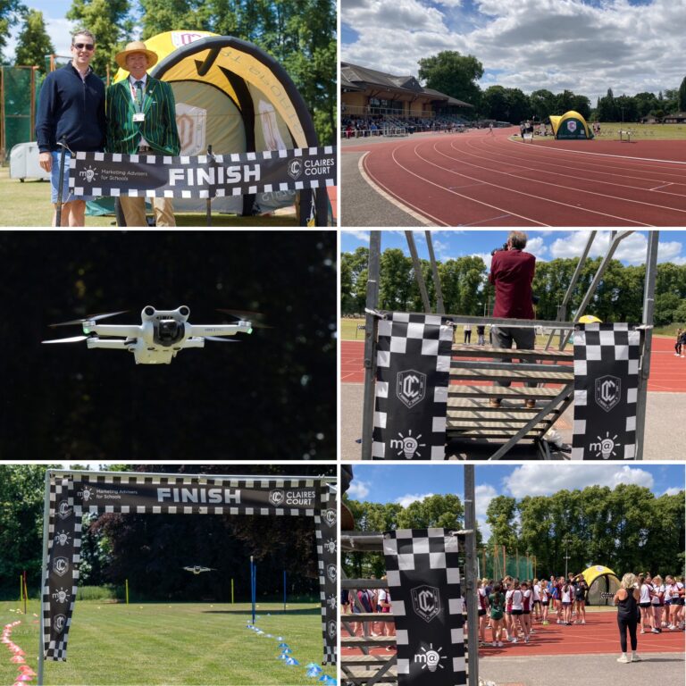 Claires Court School Sports Day. Drone Racing