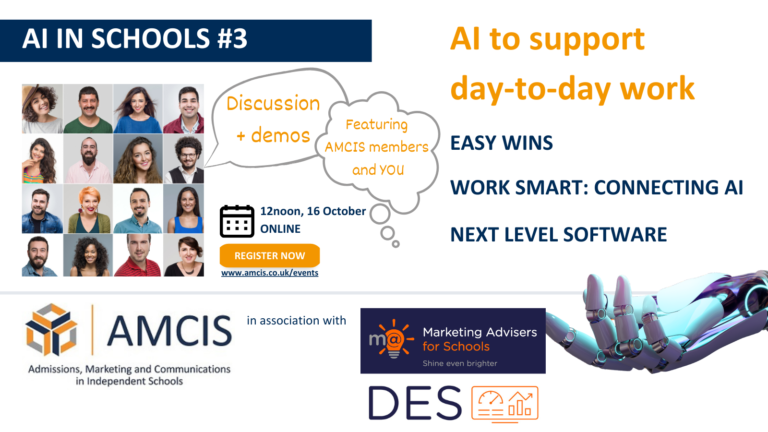AI in Schools Series with AMCIS & MA for Schools & DES #3