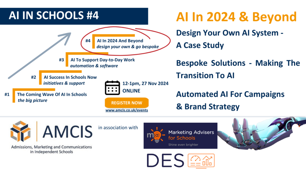 AI in Schools Series with AMCIS & MA for Schools & DES #4