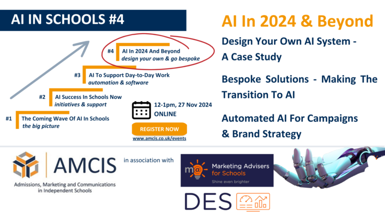 AI in Schools Series with AMCIS & MA for Schools & DES #4