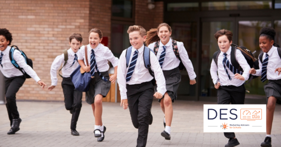 This MA for Schools image is of children running in the playground.