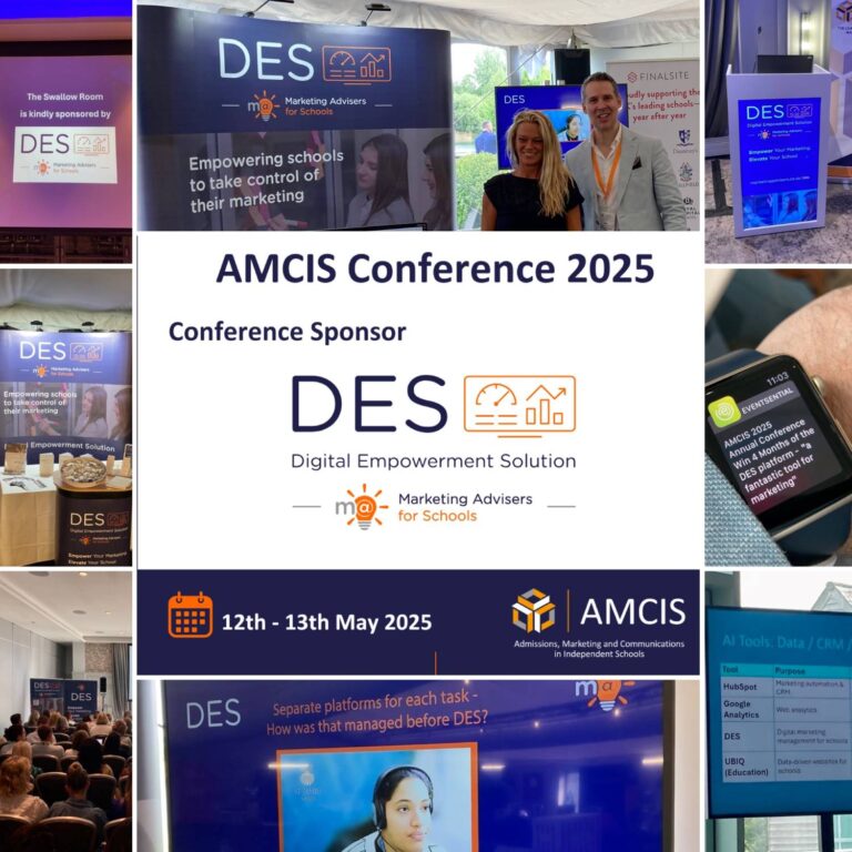 AMCIS Conference - DES by Marketing Advisers for Schools sponsor